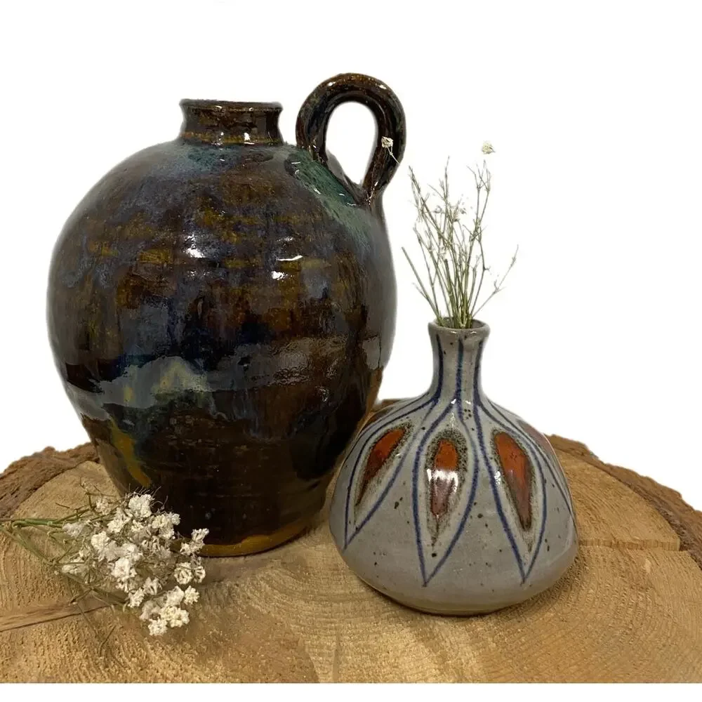 Vintage Hand Crafted Bud Vase 1960s Otagiri Japanese